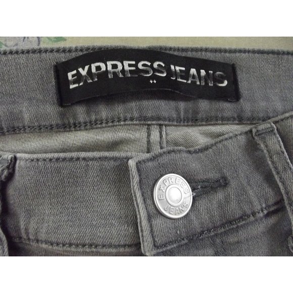 Express Size 0 x 31" Gray High Rise Ultimate Stretch Jean Legging skinny jeans - Picture 3 of 8